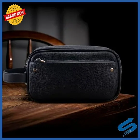 Men's Clutch Bag with Combination Lock Large Capacity Travel Security Pouch
